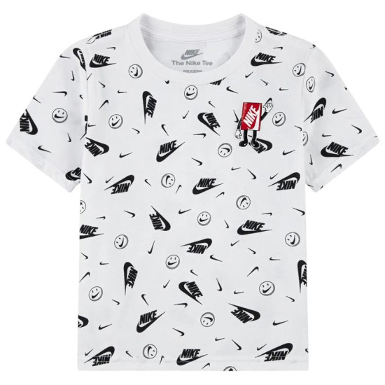 Nike Βρεφική κοντομάνικη μπλούζα Allover Print Boxy Tee Nike Βρεφική κοντομάνικη μπλούζα Allover Print Boxy Tee